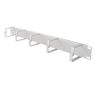 Stalflex Cable management organizer cavi 19 Pollici 1U - Realizzato in acciaio - Canalina passacavi per fili, strisce di cavo - Mantenere armadio di rete pulito e ordinato