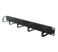 Stalflex Cable management organizer cavi 19 Pollici 1U - Realizzato in acciaio - Canalina passacavi per fili, strisce di cavo - Mantenere armadio di rete pulito e ordinato