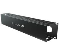 Stalflex Cable management organizer cavi 19 Pollici 2U - Realizzato in acciaio - Canalina passacavi per fili, strisce di cavo - Mantenere armadio di rete pulito e ordinato