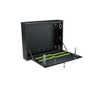 Stalflex CCTV Case Rack 19 Pollici 2U - Armadio di Rete Realizzato in Metallo per Impieghi Gravosi - Armadio Rack con Custodia Chiudibile a Chiave