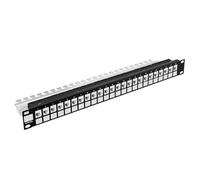 Stalflex Modular patch panel 24-Port 19" 1U Black