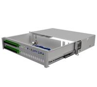 STALFLEX Montaggio a Rack Scatola di Distribuzione per Fibra Ottica STANDARD 19 Pollici 2U 48x Duplex LC/PC - Facile Organizzazione dei Cavi in Fibra Ottica - In Acciaio - Ideale per Armadi Rack