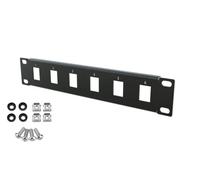 STALFLEX Patch Panel per Armadio di Rete - 6 Porte - Modulare - Patch Panel 1U 10 Pollici - Per moduli Keystone - Montaggio in Rack Server - Rack