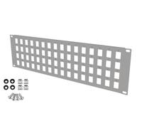 STALFLEX Patch Panel per Armadio di Rete - 64 Porte - Modulare - Patch Panel 3U 19 Pollici - Per moduli Keystone - Montaggio in Rack Server - Rack
