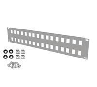 Stalflex Patch panel STANDARD 19 Pollici 2U - 32 fessure chiave di volta Patch panel rack 19 - Realizzato in acciaio - Patchpanel per RJ45