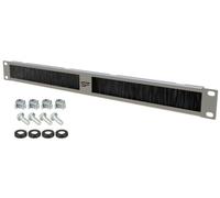 Stalflex Piastra a Spazzola per Rack Server 19 Pollici 1u - Montaggio a Armadio Rack Realizzato in Metallo per Impieghi Gravosi - Passacavo a spazzola con Organizer Scrivania incorporato