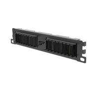 Stalflex Piastra a Spazzola per Rack Server 1u 10 Pollici - Montaggio a Armadio Rack Realizzato in Metallo per Impieghi Gravosi - Passacavo a spazzola con Organizer Scrivania incorporato