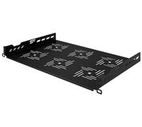 Stalflex Ripiano per Armadio Rack 19 Pollici 1U 300mm - Ripiano Rack 19 “ In Metallo - Vassoio a Sbalzo Professionale Ventilato per Montaggio a Rack - Compatibile Con Gli Armadio Rack