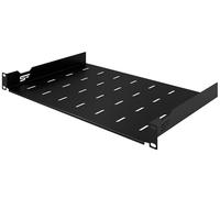 Stalflex Ripiano per Armadio Rack 19 Pollici 1U 300mm - Ripiano Rack 19 “ In Metallo - Vassoio a Sbalzo Universale Ventilato per Montaggio a Rack - Compatibile Con Gli Armadio Rack