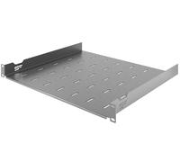 Stalflex Ripiano per Armadio Rack 19 Pollici 1U 400mm - Ripiano Rack 19 “ In Metallo - Vassoio a Sbalzo Universale Ventilato per Montaggio a Rack - Compatibile Con Gli Armadio Rack
