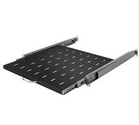 Stalflex Ripiano per Armadio Rack 19 Pollici 1U 450mm - Ripiano Rack 19 “ In Metallo - Vassoio a Sbalzo Universale Pull-out Ventilato per Montaggio a Rack - Compatibile Con Gli Armadio Rack