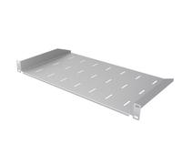 Stalflex Ripiano per Armadio Rack Eco 19 Pollici 1U 270mm - Armadio Rack Realizzato in Acciaio - Vassoio a sbalzo universale ventilato per montaggio a rack