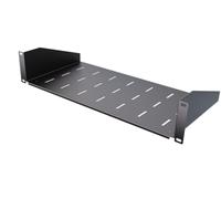 Stalflex Ripiano per Armadio Rack Eco 19 Pollici 2U 220mm - Armadio Rack Realizzato in Acciaio - Vassoio a sbalzo universale ventilato per montaggio a rack