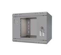 Stalflex Server Rack Data Cabinet STANDARD 10" 4U 300mm - Acciaio resistente - Rack & Cabinet per apparecchiature di rete - Armadio server compatibile con scaffali rack e guide rack - Porta in vetro