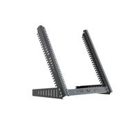 Stalflex Supporto da Tavolo con Montaggio a Ripiano Rack 19 Pollici 12U - Armadio Rack e Armadietti per Apparecchiature di Rete - Ripiano per Armadio con Angolo di Inclinazione Regolabile