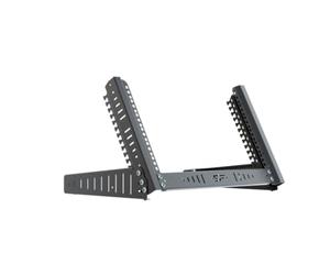 Stalflex Supporto da Tavolo con Montaggio a Ripiano Rack 19 Pollici 6U - Armadio Rack e Armadietti per Apparecchiature di Rete - Ripiano per Armadio con Angolo di Inclinazione Regolabile