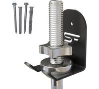 STALFLEX Supporto per Bilanciere - 1 Alloggiamento - Carico Massimo 100 kg - Supporto da Parete in Acciaio per Bilanciere - Rastrelliera da Parete per Manubri per Home Gym e Palestra