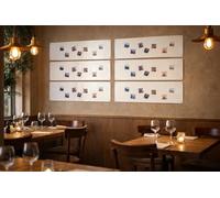 STALFORM 6 x Lavagna Magnetica da Parete in Acciaio Bianca 80x22 cm, White Memo-Board, Pannello Magnetico per Calamite, Lavagna da Cucina, Ufficio, Camera dei Bambini