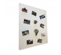 STALFORM Lavagna Magnetica da Parete in Acciaio Bianca 58x48 cm, White Memo-Board, Pannello Magnetico per Calamite, Lavagna da Cucina, Ufficio, Camera dei Bambini