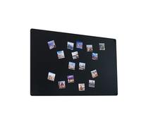 STALFORM Leggera Lavagna Magnetica da Parete in Acciaio Nera 66x42 cm, Black Memo-Board, Pannello Magnetico per Calamite, Lavagna da Cucina, Ufficio, Camera dei Bambini
