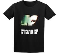 Stalker 1979 Motif Film Russian Roadside Picnic Mens 100% Cotton Short Sleeve Tshirt Black S