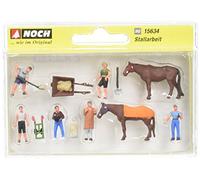 Stallieri 6 Personaggi 2 Cavalli con Accessori Ho