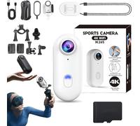 Stallionframes 4k Mini Handsfree Bodycam,2025 New Stallion Frames Body Camera,Gosnap - Thumb Camera,HD 1080p/4k Pocket Action Cam,170° Wide Angle,Wearable Video Recording for Cycling,Work Travel (B)
