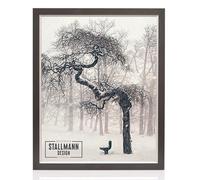 Stallmann Design - Cornice in legno MDF, 50 x 100 cm, per DIN A4 e 60 altri formati, colore a scelta, per foto o illustrazioni, colore: nero