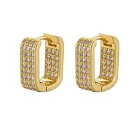 Stallone piccoli orecchini a cerchio geometrico per donne