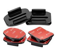 Stalora 6 supporti adesivi per fotocamera d'azione, supporti curvi e dritti con cuscinetti adesivi ad alte prestazioni per GoPro Hero, DJI Osmo Action, Insta360, supporto per casco per sport all'aria