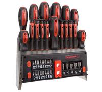 Stalwart Set di cacciaviti magnetici da 39 pezzi, kit di cacciaviti con punte, cacciavite elettrico e supporto per montaggio a parete, kit di attrezzi con cacciaviti Phillips, Torx e a testa piatta