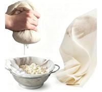 Stamigna riutilizzabile, 50,8 x 50,8 cm, tessuto da cucina orlato per cucinare, cuocere, spremere e fare formaggio, 100% cotone non sbiancato, denso e lavabile
