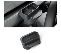 STAMOO Fit Tesla Model Y Juniper 2025 Supporto per telefono in silicone Hud Display Mount organizer posteriore volante occhiali da sole con scatola portaoggetti (nero)