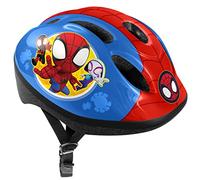 Stamp Bicycle, Bicicletta Helmet S Spidey Giovani Unisex, Blue/Red, 53-56 cm