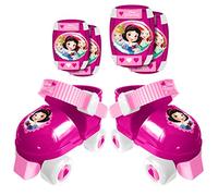 Stamp j100038 Set di 4 ruote + Ginocchiera + gomitiera ragazza, Rosa