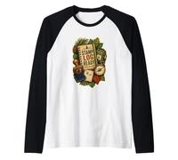 Stamp Log Ready Mappa Bussola Percorso Maglia con Maniche Raglan