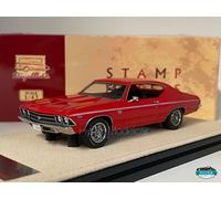 STAMP-MODELS 1/43 CHEVROLET CHEVELLE SS 396 COUPE 1969 RED STM692004