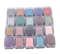 Stamp Pads Retro Style, DIY Fine Sponge Ink Pad, 20 Colors High Saturation Finger Craft Ink Pad, Lightweight Portable Stamp Pads for Art Projects, Scrapbooking, Card Making