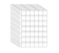 Stamp Pocket Pages - 42 Pocket/Page Plastic Coin Holders Stamp Currency Protector Coin Collecting Supplies 10 Sheets, 29mm x 29mm Each Pocket