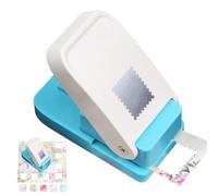 Stamp Punch - ABS, 3.54x1.97x1.38in Scalloped Rectangle Paper Punch Precision Cutting | Lever-Action Craft Tool, Scrapbooking Accessory For Cards, Paper Decorations, Handmade Crafts, Art Projects