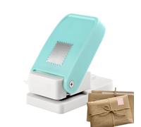 Stamp Puncher,Square Rectangle Lever Action DIY - Multi-Size Postage Stamp Shaped Paper Punch - Artistic Precision For Scrapbooking Card Making Journal Album Photo Arts & Crafts Home Office School