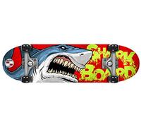 STAMP Skateboard 28 x 8 Shark Skids Control, JS102310, RED, 28 POLLICI