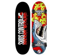 STAMP Skateboard 28 x 8 Shark Skids Control, JS102310, RED, 28 POLLICI
