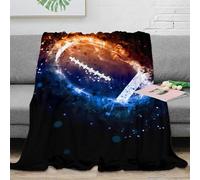 stampa 3D American football coperta da camera da letto microfibra biancheria da letto lavabile coperta da letto per regali per la camera da letto nuova dynamic sports arte 40x50inch(100x130cm)