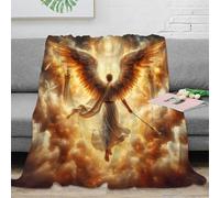 stampa 3D Angel wings soa coperta da camera da letto biancheria da letto morbida plaid da camera caldo e soffice lavabile in lavatrice per riposo notturno divine celestial art 40x50inch(100x130cm)