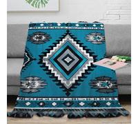 stampa 3D Aztec pattern coperta per tutte le stagioni microfibra biancheria da letto lavabile coperta versatile morbida per regali per ogni stagione Southwest tribal design 70×80inch(180x200cm)