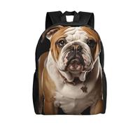 Stampa 3D Backpack English-Bulldog Zaino Per Le Scuole L'Uso Quotidiano Zaino Università Per Trekking, Compleanno, Idea Regalo, 42X32X14Cm