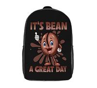 Stampa 3D Backpack Love Food And Beans Borse Da Scuola Vintage Rucksack Per Idea Regalo, Compleanno, Escursionismo, 42X32X14Cm