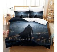 Stampa 3D Batman Set Di Biancheria Da Letto Con 3 Pezzi Copripiumino Con Cerniera E Federe Per Ragazzi E Ragazze,coppie,camera Da Letto,decorazione King（220x240cm）