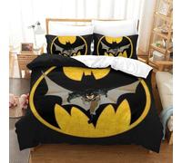 Stampa 3D Batman Set Di Biancheria Da Letto Con 3 Pezzi Copripiumino Con Chiusura A Cerniera Per Ragazzi E Ragazze,coppie,camera Da Letto,decorazione Double（200x200cm）